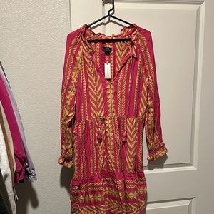 MAEVE ANTHROPOLOGIE Pink A Line Dress